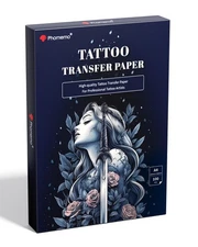 Premium Tattoo Transfer Paper - 100 Sheets of Professional Stencil Paper for ...