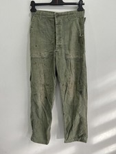 Vintage 60s Army Sateen Trousers OG 107 pants Glen Berry