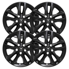 Set of 4 Gloss Black 17" Impostor Wheel Skins for 16-18 Chevy Malibu Rim Covers