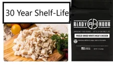 Freeze-Dried White Meat Chicken Single Pouch 30 Year Shelf Life Emergency Food