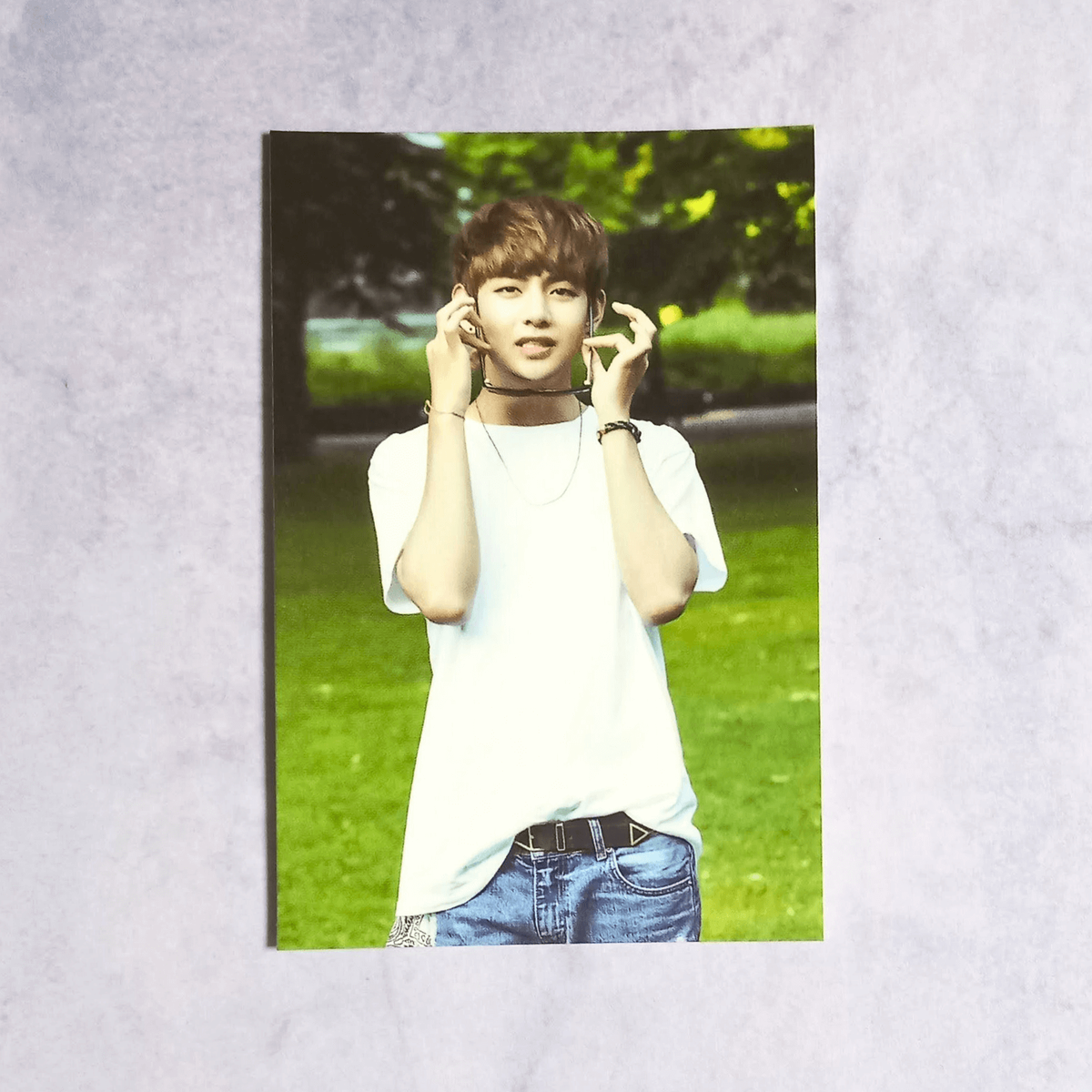 BTS 2nd Muster ZIP CODE 17520 Official Mini Photo Card - V BTS 2nd Muster ZIP CODE 17520 Official Mini Photo Card - V