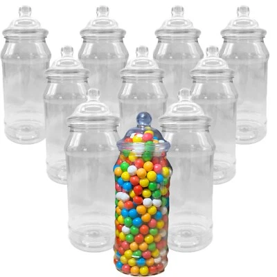 TRULY SWEET CANDY 970 ml Plastic Victorian Style Empty Sweet Jars 5 10 15 20 25 Wedding Party