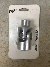 *NEW* ALUMINUM STREET ROD STEERING SHAFT U-JOINT COUPLER