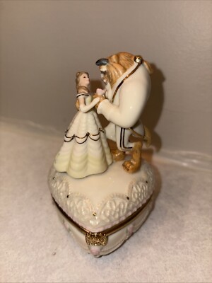 Disney Lenox Beauty and The Beast Loves First Touch Romance Treasure Trinket Box