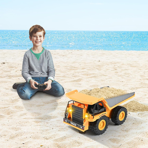 Camion Ribaltabile Telecomandato, Veicolo Da Costruzione RC per Bambini, Minipal - Foto 3 di 12