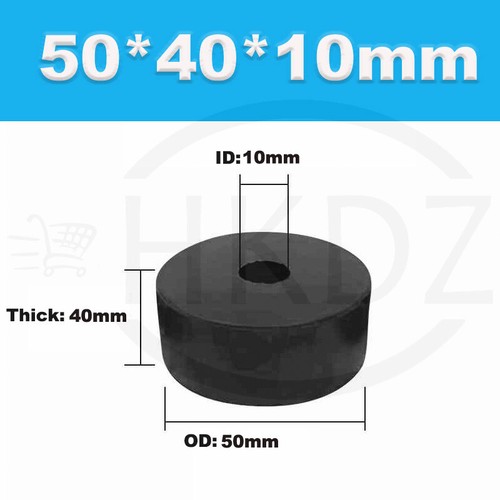 Black Round Rubber Pads Anti Vibration Isolation Spacer Buffer Block OD 9mm-90mm - Picture 171 of 254