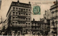 Old postcard St-ÉTIENNE-Statue of Metallurgy Rue de la Paix et Rue (263223)