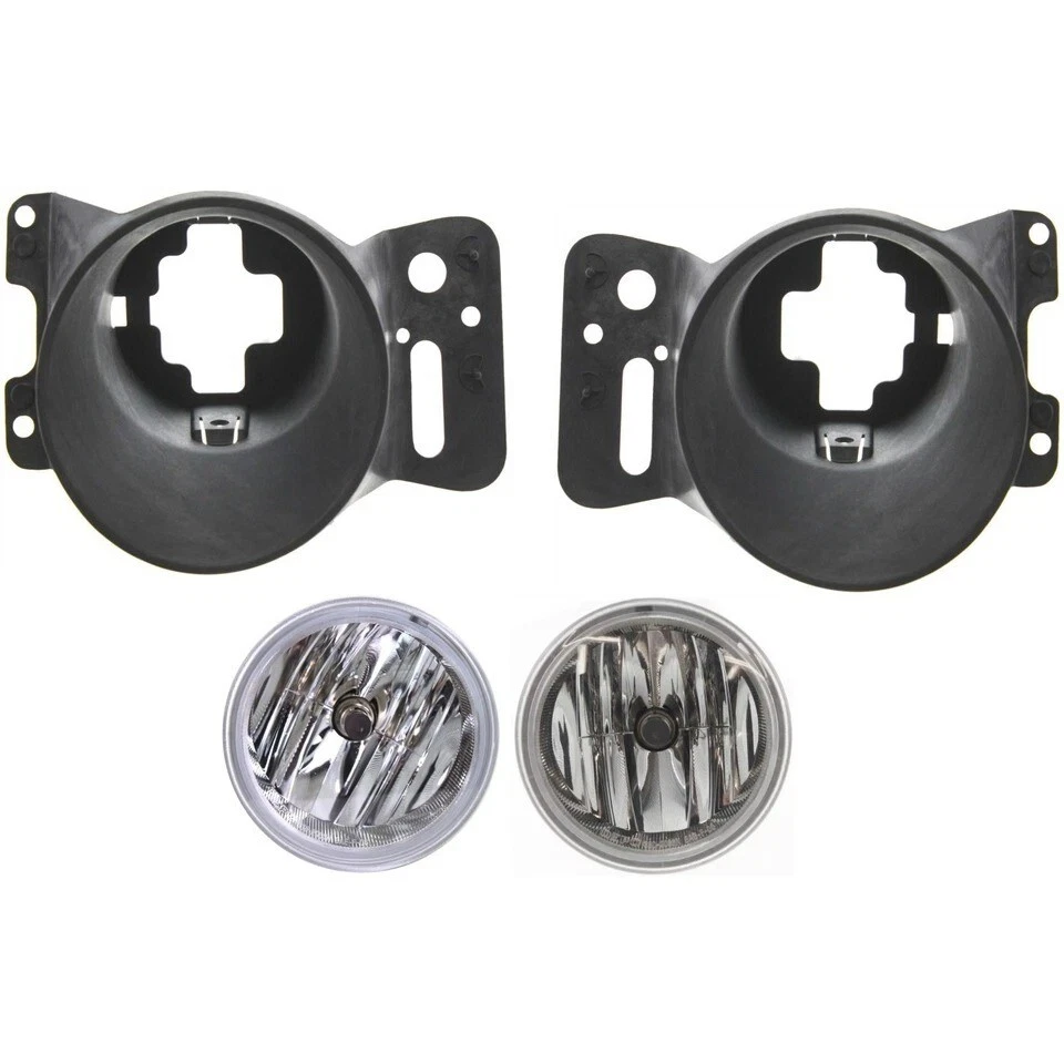 New Front Fog Light + Fog Light Bracket Bezel 4Pc Bundle For 2006-2008 Ford F150 Foto 2 de 4