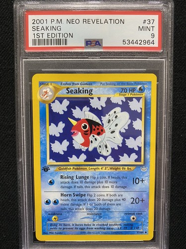 Seaking (1st Edition) graded PSA 9 for sale on eBay