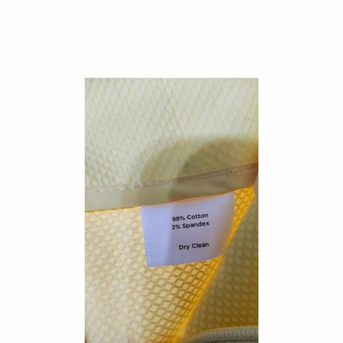 Talbots Cropped Capri Spring Pants Womens Size 12 Petite Yellow Diamond Pattern - Picture 5 of 7