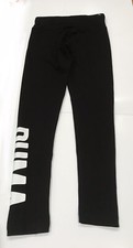 PUMA Athletic Thin Leggings For Girls Black-White size small COMFORTABLE