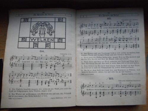 Walther Werckmeister: Deutsches Lautenlied, Verlag A. Köster 1914 Jugendstil - Bild 11 von 20