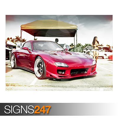 MAZDA RX7 poster car photo picture print art in multiple sizes A0 to A4  UK