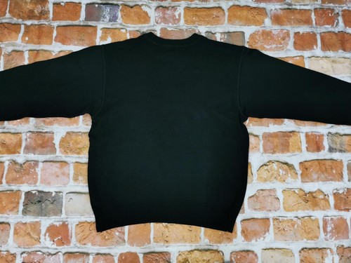 Carlo Colucci Vintage Pullover Black Orange Casual Gr: M Tip Top - Picture 8 of 8