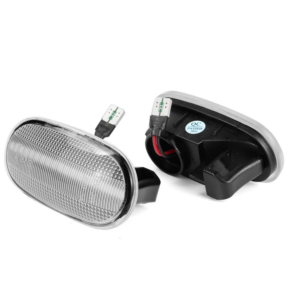 LÂMPADA LED CLARA MARCADOR LATERAL PARA 1992-2005 MITSUBISHI GALANT LANCER MIRAGE - Imagem 4 de 4