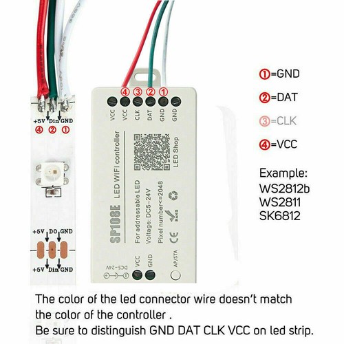 WS2812B WS2811 LED Strip Light Mini LED RF WiFi Bluetooth Music Pixel Controller - Picture 39 of 63