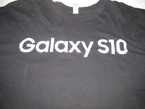 Samsung Galaxy S10 Cellular Phone Promo T Shirt Size XL Android Tech Electronics