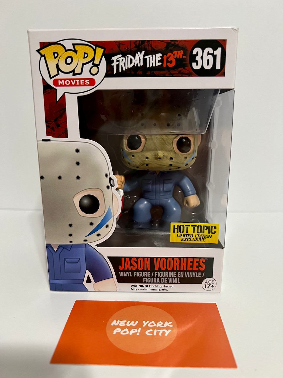 Funko Pop Jason Voorhees Friday The 13Th 361 Hot Topic Exclusivo (No Como Nuevo)