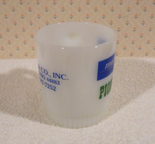 Vintage Monoject Pioneer Fire-King Advertising Milk Glass Coffee Mug Tiffin Ohio - Picture 3 of 8