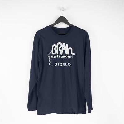 Brain Records Long Sleeve T Shirt - Krautrock Neu! Cluster Guru Guru