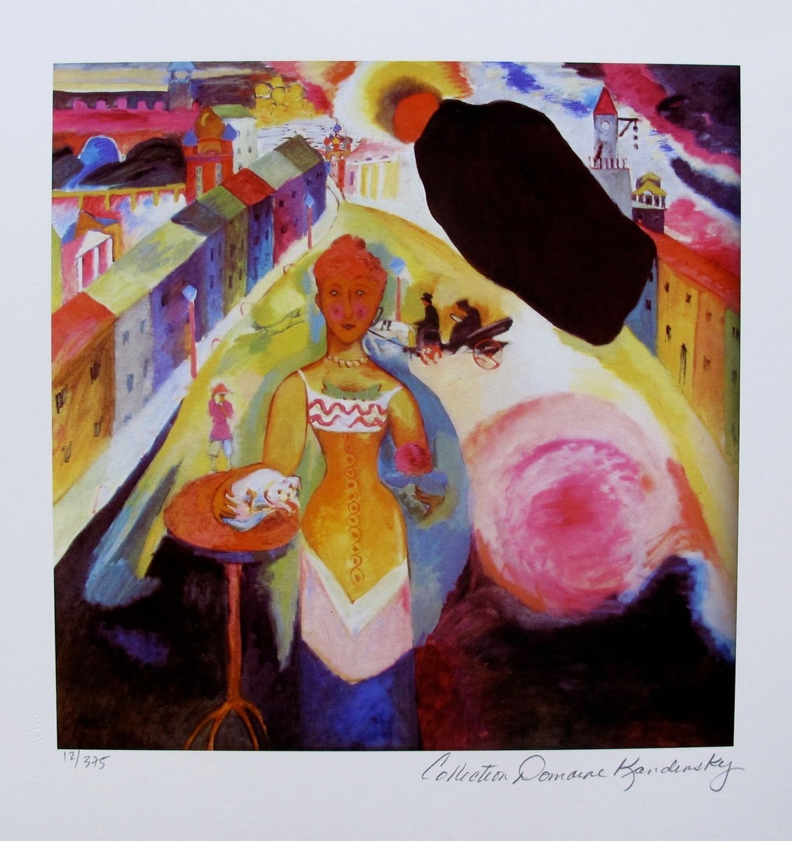 Wassily Kandinsky LADY IN MOSCOW Estate Signed Limited Edition