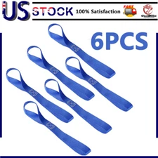 6 Pack Soft Loop Tie Down Straps Ratchet 4500LBS for Motorcycle Bike Dirt Bar US