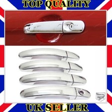 Chrome Door Handle Cover 8 pcs 4 doors S.STEEL For Ford S-MAX MK1 2006 to 2014