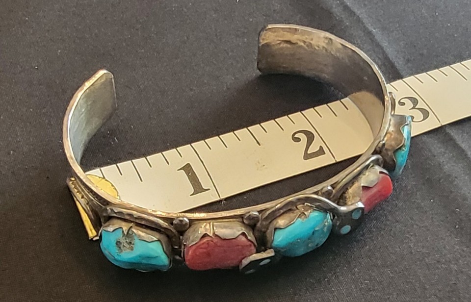 Effie Calavaza Zuni Turquoise & Red Coral Set eBay