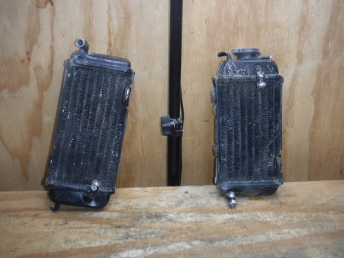 1988 Yz125 Radiators Left Right Cap Comb Coolant 1986 1987 1988 - Picture 2 of 6