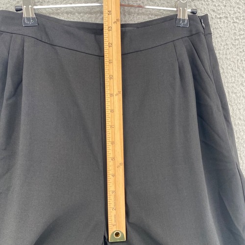 Lulus Pants Womens Medium Black Pleated Tapered Leg Pockets Office Career Work - Picture 7 of 12