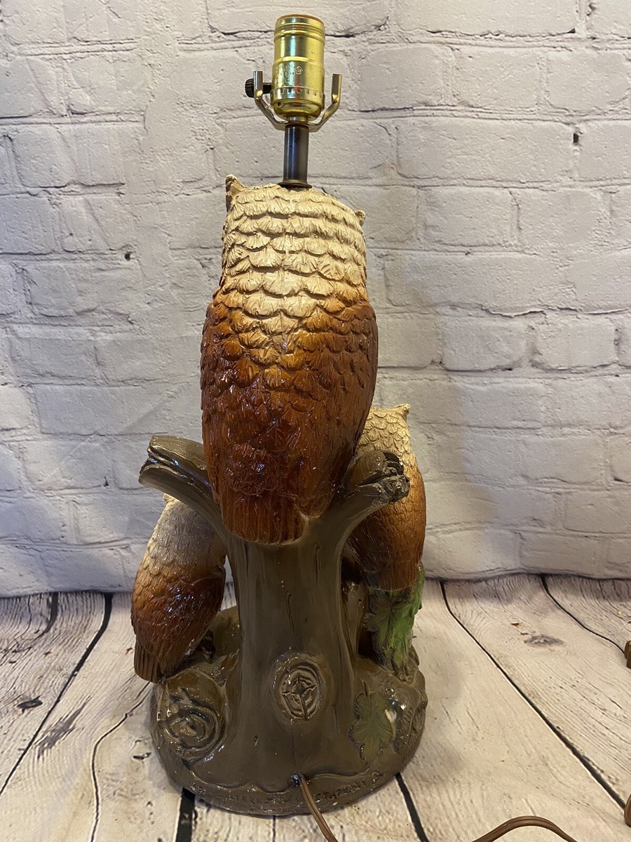 Vintage 3 Owl Lamp Ashtray Trinket Candy Dish Bowl Tree Vintage 3 Owl Lamp Ashtray Trinket Candy Dish Bowl Tree