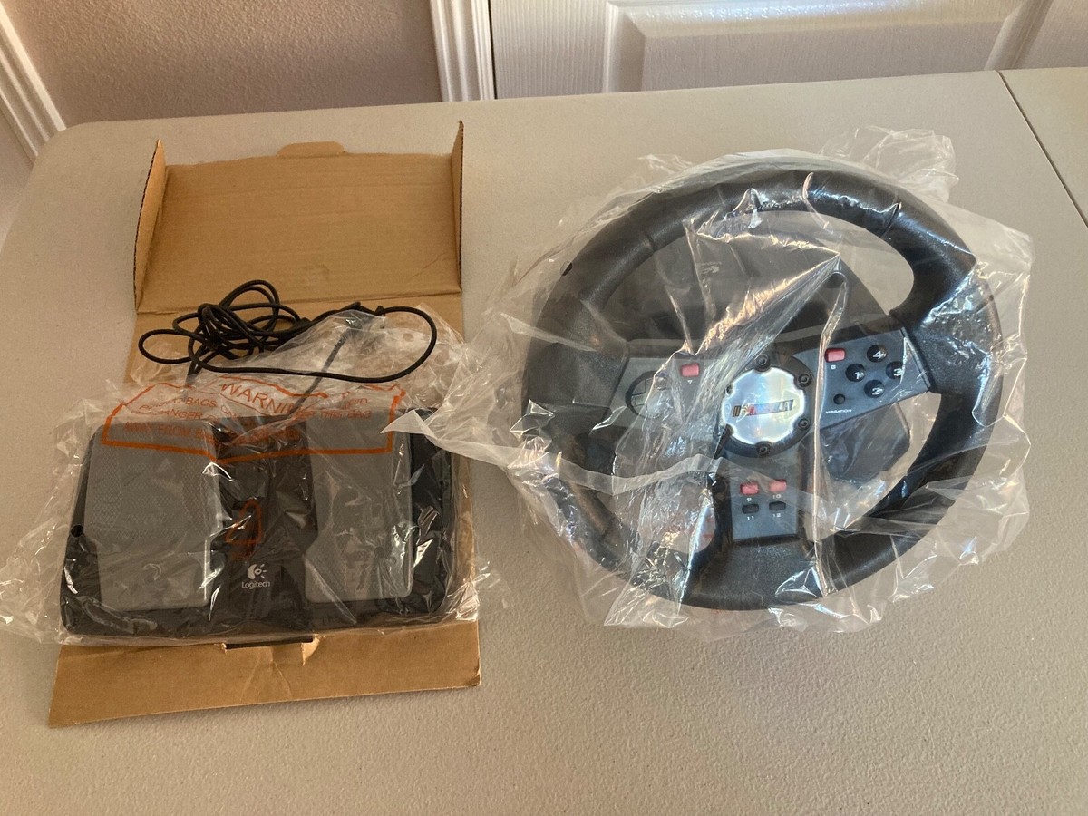 Logitech NASCAR Racing Wheel and Pedals for PC USB - Open Box #2