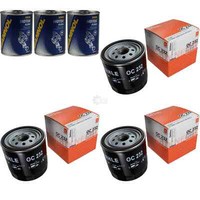 3X Original Mahle / Knecht ÖLfilter OC 232 + 3X SCT Motor Flush MotorspüLung