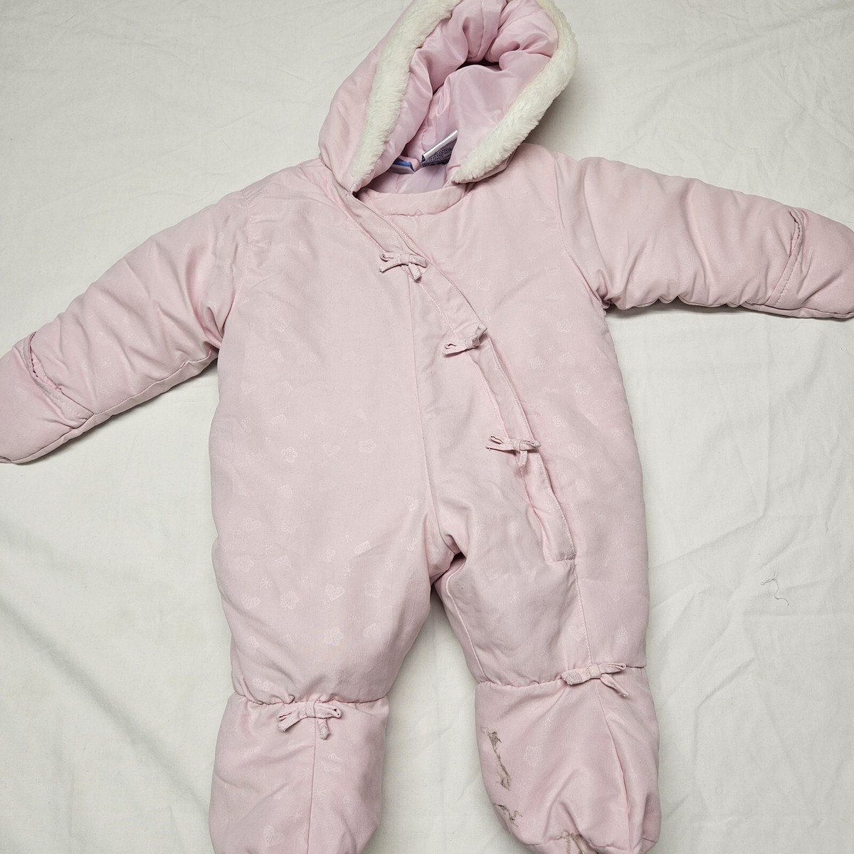 French Toast Baby Girl One Piece Bodywarmer Puffer Pink Size 6M
