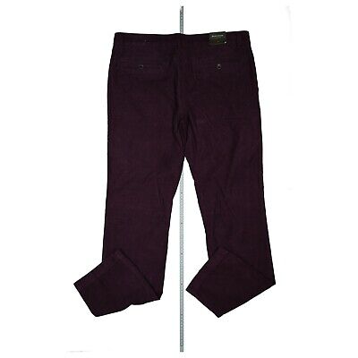 Benvenuto Men&#039;s Chino Cord Jeans Stretch 52 Black Label W38 L34 Purple | eBay