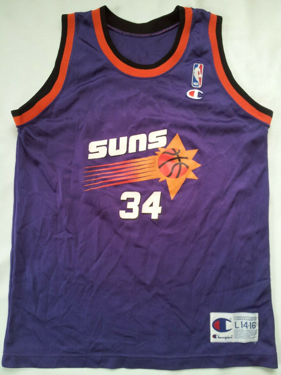 VINTAGE MADE IN USA CHAMPION PHOENIX SUNS #34 BARKLEY JERSEY IN