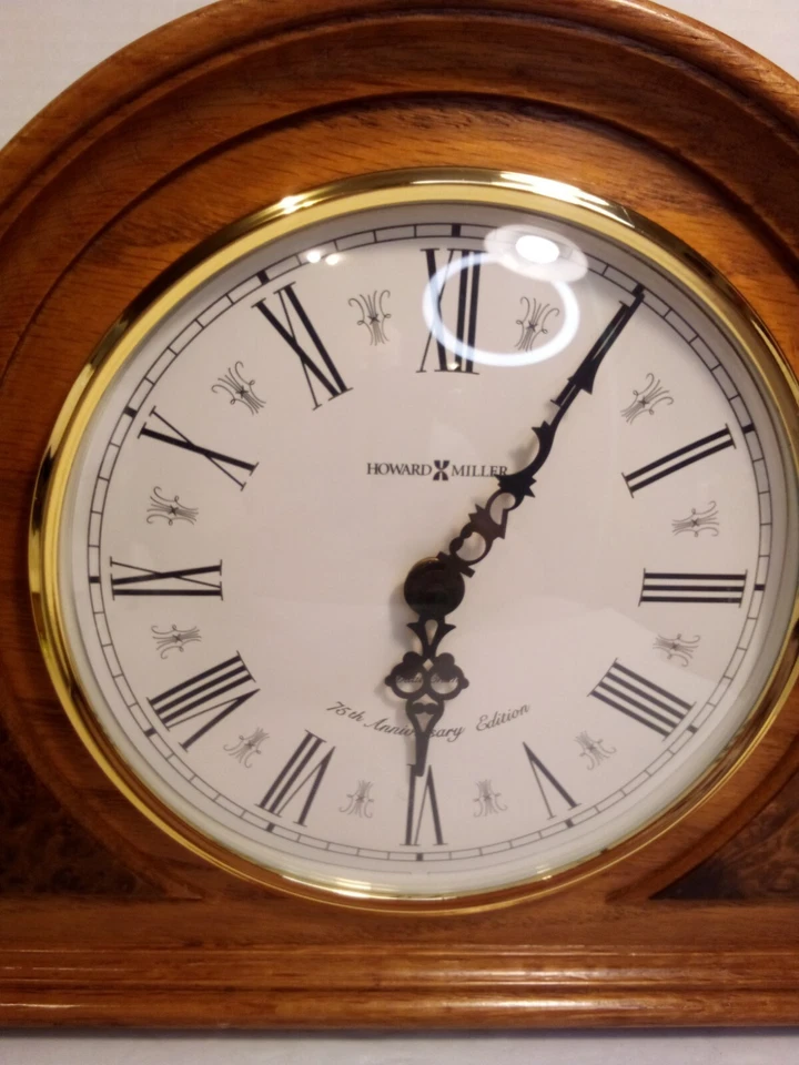 Howard Miller 75th Anniversary Edition Clock Dual Chime Model 635-106 READ - Image 2 of 4