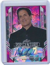 Mark Cuban Autograph - Pop Century Signatures #1/4 - 2021 Leaf Pop Century