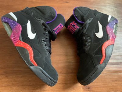 Nike Air Force 180 Mid Size 10 Phoenix Suns Charles Barkley Black Purple Ebay