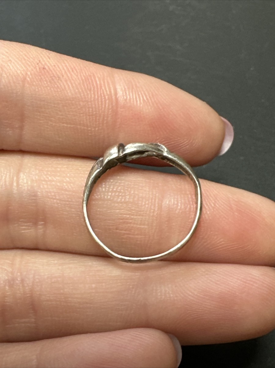 Bague Ancienne Argent Massif 925 – Jonc Perle – Taille 57 – Créateur