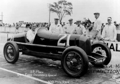 Duesenberg Special 1927 Indy car Dave Evans 5th Indianapolis 500 photo racing