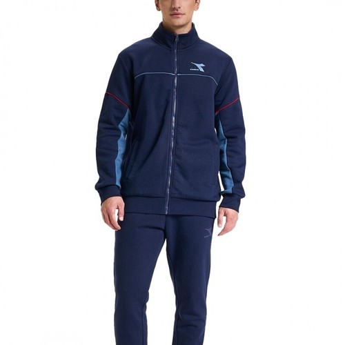 TUTA COMPLETA DIADORA UOMO 102.177775 60062 COTONE FELPATO BLU BLUE  PALESTRA | eBay