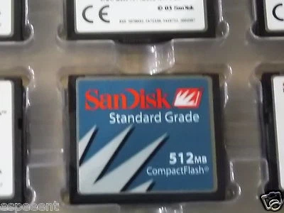 NEW SDCFB-512-202-00 Sandisk 512MB Compact Flash Card Standard grade CF + case - image 1 of 3