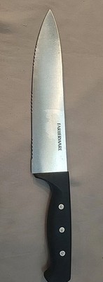 Farberware 8 Inch Serrated Chef Knife  Kitchen Carve Cutlery Sharpened 
