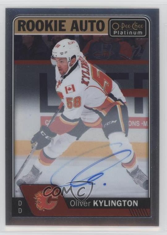 2016-17 O-Pee-Chee Platinum Rookie Oliver Kylington #R-OK Auto RC 08r9
