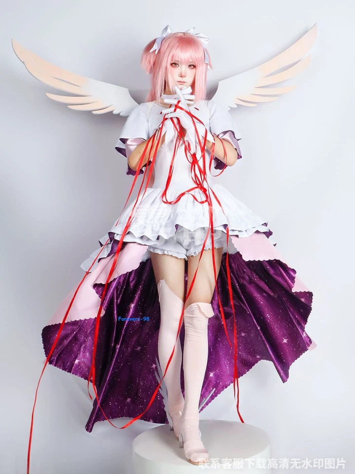 Puella Magi Madoka Magica Kaname Madoka Cosplay Costume Outfit Anime Carnival - Image 4 of 4