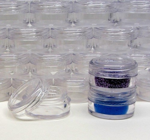 Kosmetik Gläser Probe Beauty Behälter Klar Deckel Lippenbalsam Topf 5 Gramm ml (25)5014