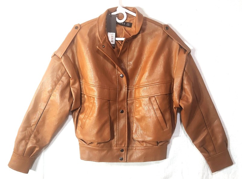 NEW Lioness allure Women's Madame Bomber Jacket Camel NEW / XXS