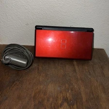 Nintendo DS Lite Red Handheld Gaming System- Everything Works! See Description