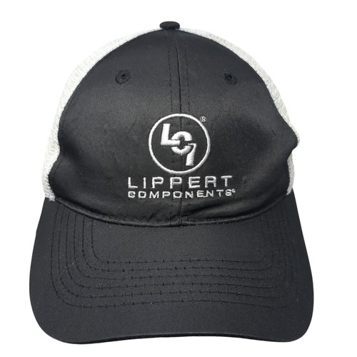 Lippert Components Snapback Trucker Hat Black One Size Adjustable Mesh Back